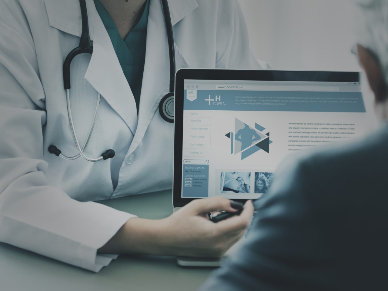 Doctor suggesting hospital program to patient